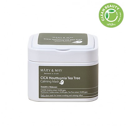 mary may cica houttuynia tea tree calming mask