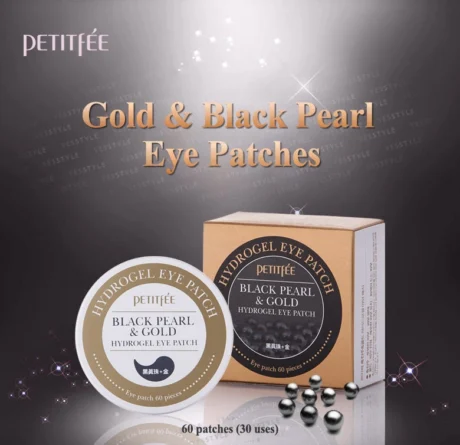 peptitfée blakc pearl gold eye patches szemtapaszok