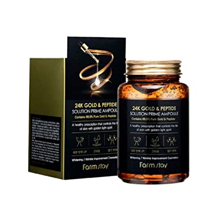 farm stay 24k gold peptide solution prime ampoule