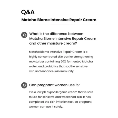 matcha biome repair cream22