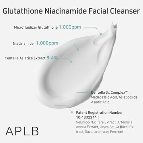 glutathione niacinamide facial cleanser 4