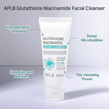 glutathione niacinamide facial cleanser 6