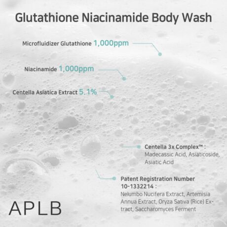 glutathione niacinamide body wash 4